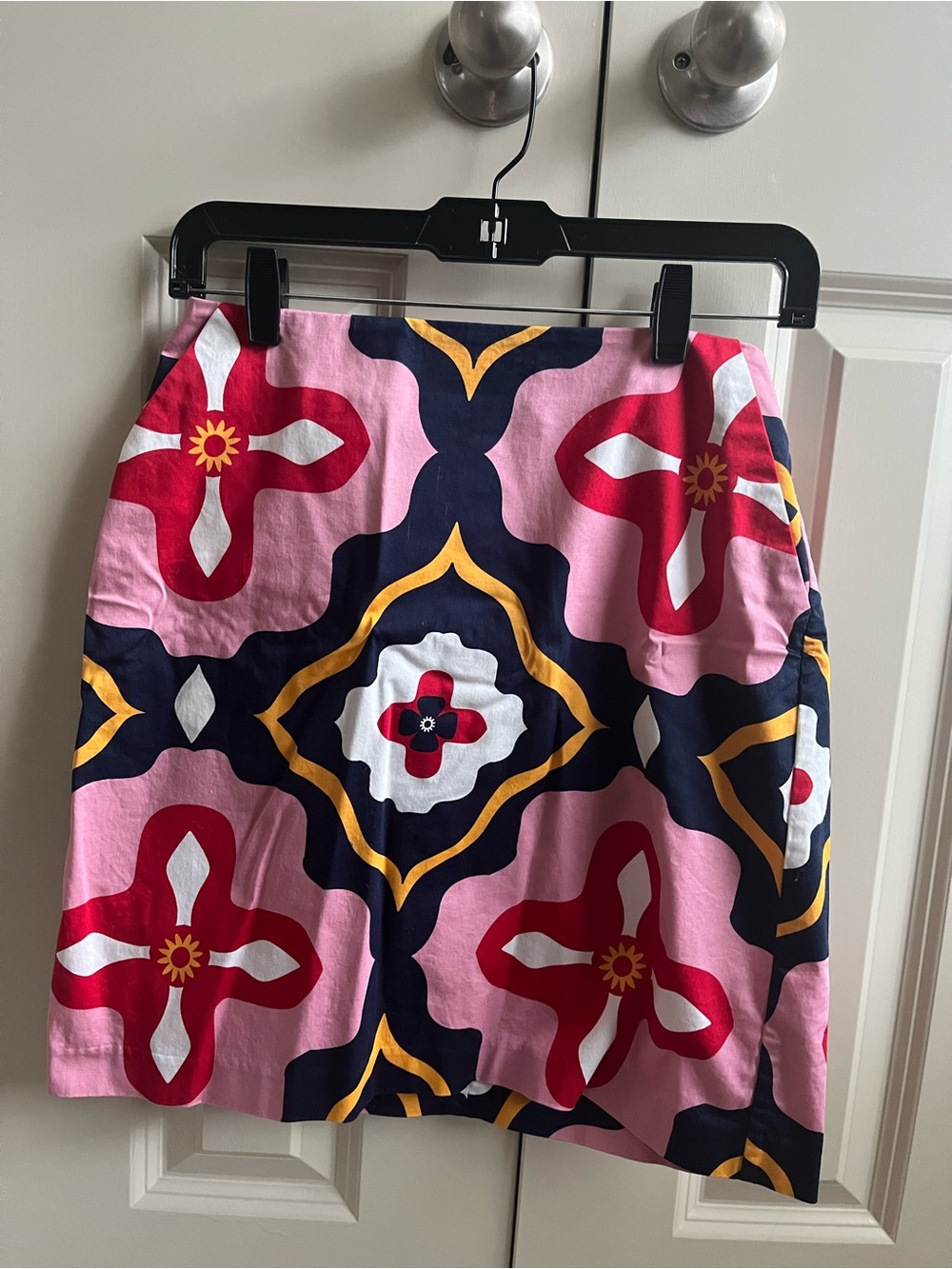 Boden Geometric Floral Mini Skirt